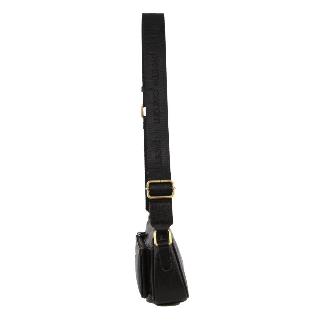 Torba Crossbody Pierre Cardin Skórzane Cross-Body Bag Damskie Czarne | EAIZO-4531