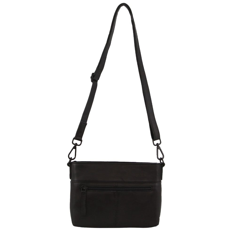 Torba Crossbody Pierre Cardin Skórzane Cross-Body Bag Damskie Czarne | CNUHR-1742