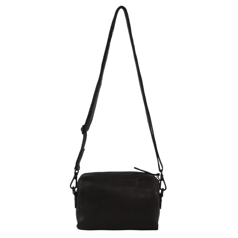 Torba Crossbody Pierre Cardin Skórzane Cross-Body Bag Damskie Czarne | SYWKD-8341