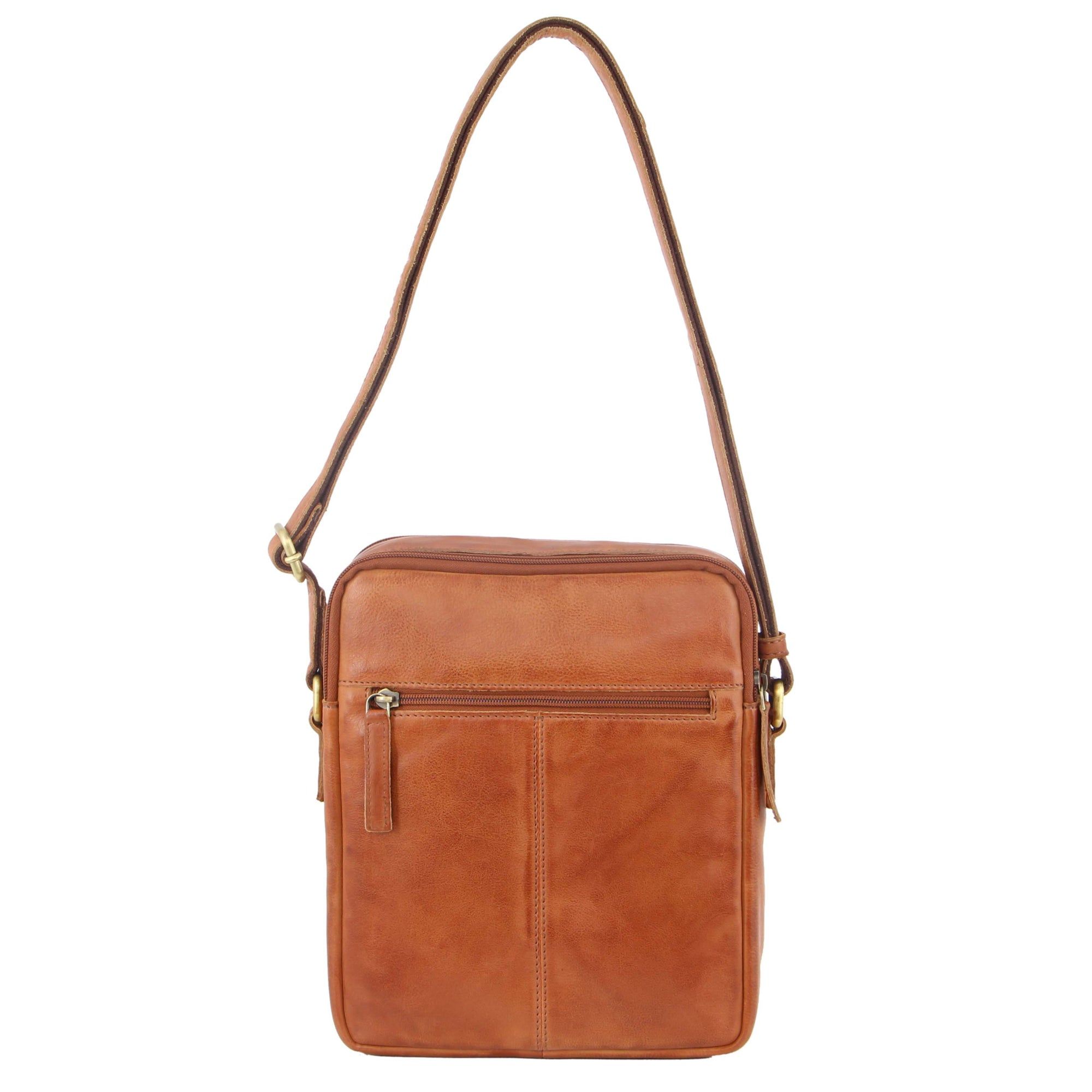 Torba Crossbody Pierre Cardin Skórzane Cross-Body Bag Męskie Brązowe | QPIBZ-0625