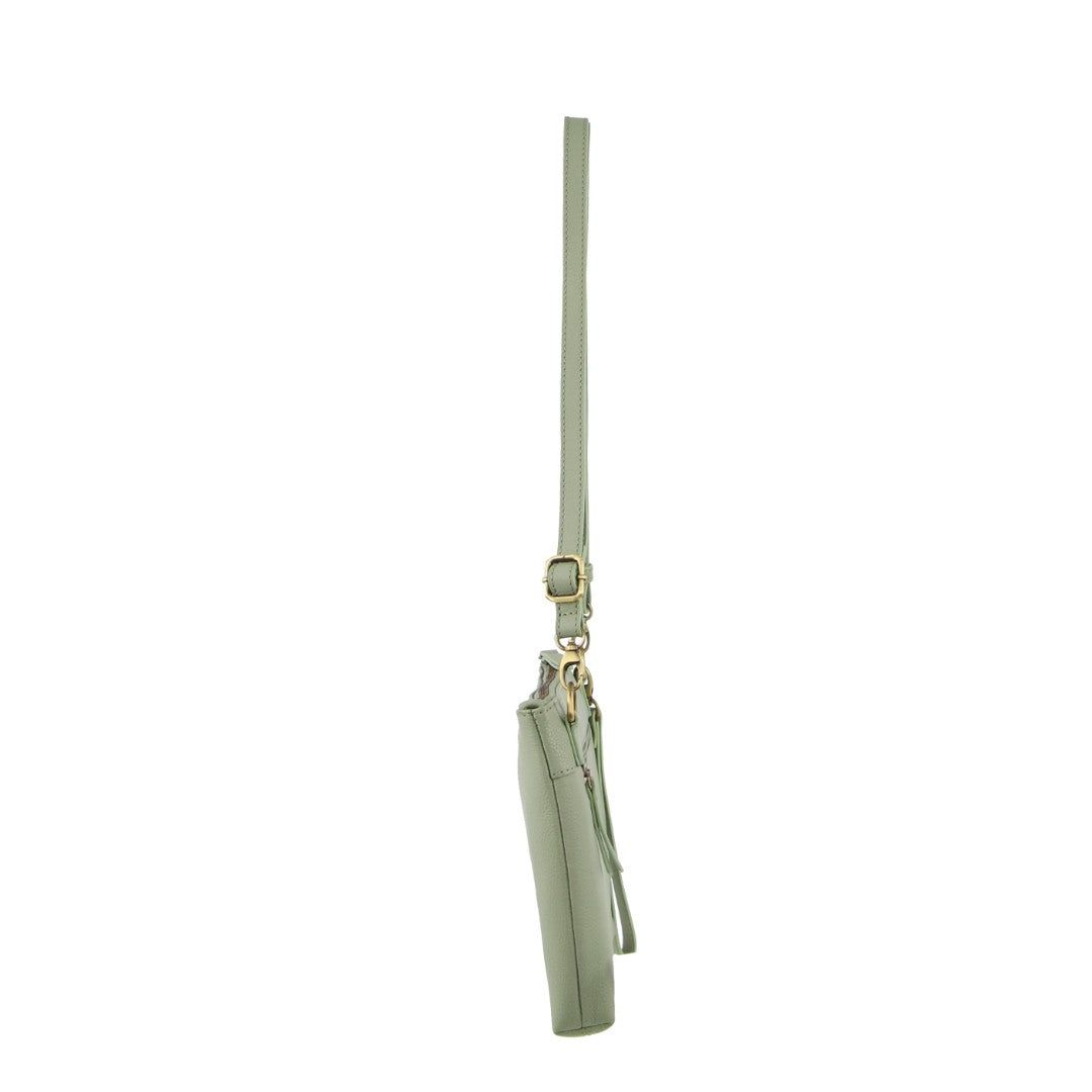 Torba Crossbody Pierre Cardin Vintage Leather Multiway Crossbody Bag Clutch Damskie Jade | MZNPK-0381