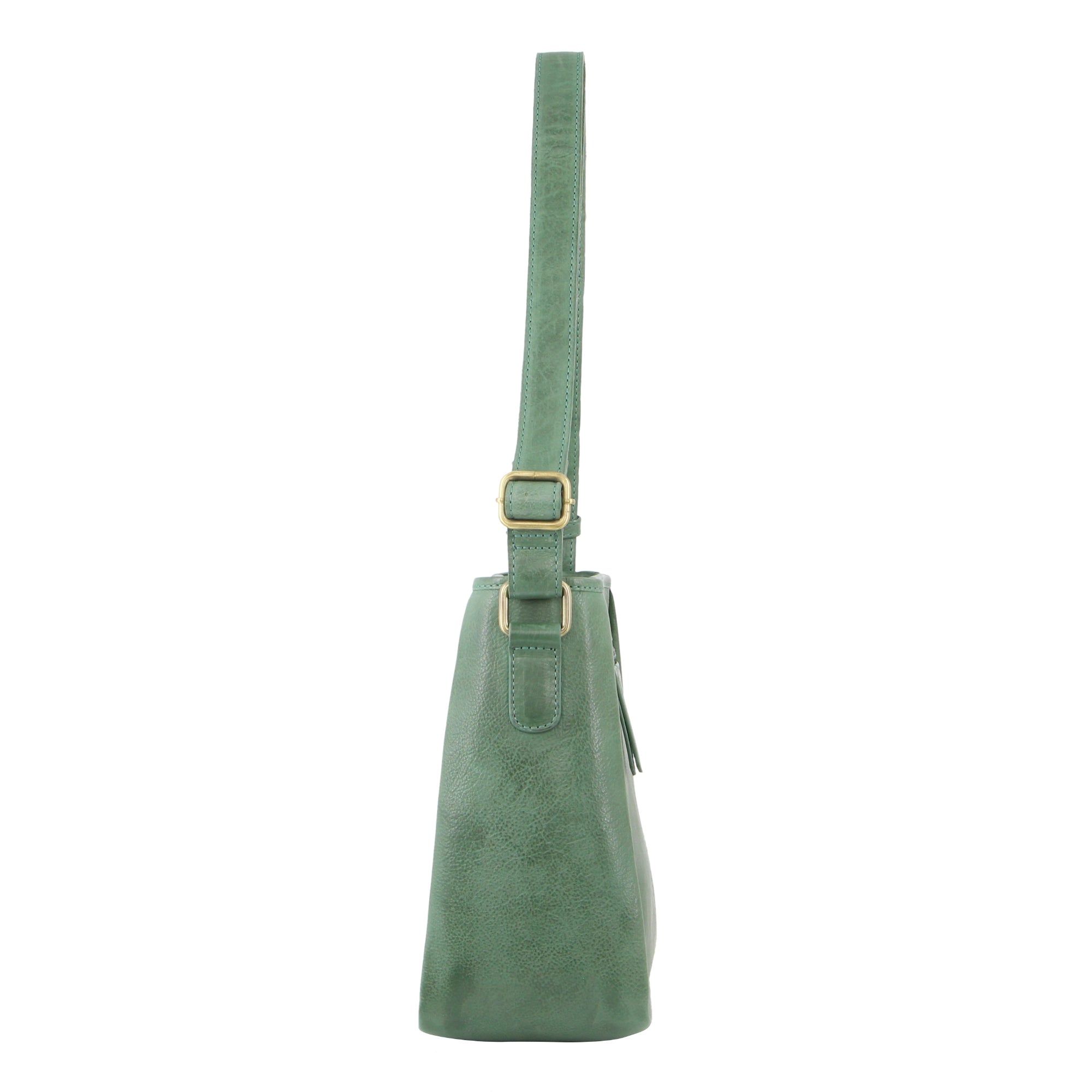 Torba Crossbody Pierre Cardin Woven Embossed Leather Cross-Body Bag Damskie Zielone | YITLA-5731