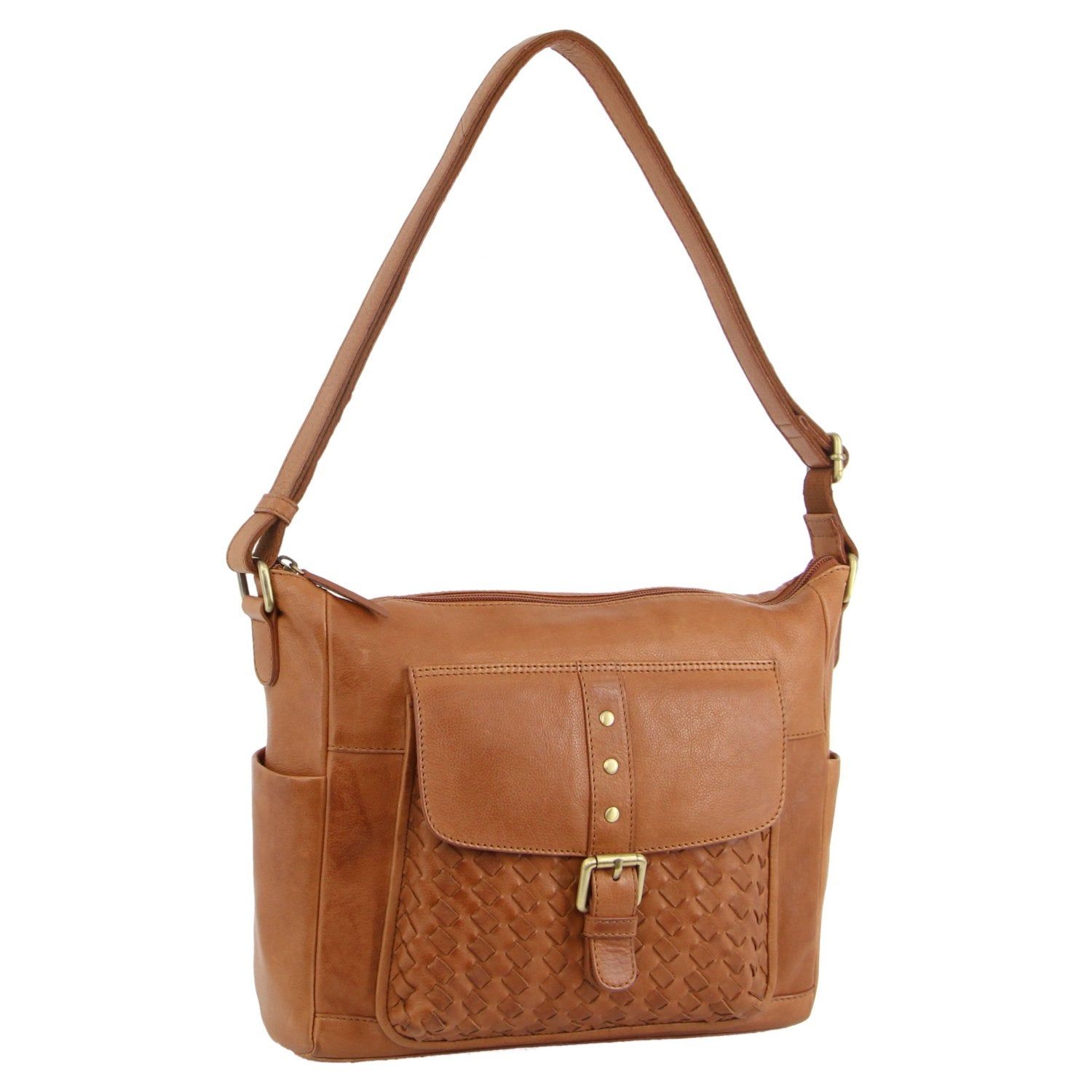 Torba Crossbody Pierre Cardin Woven Leather Crossbody Bag Damskie Zielone | KFWBR-1628