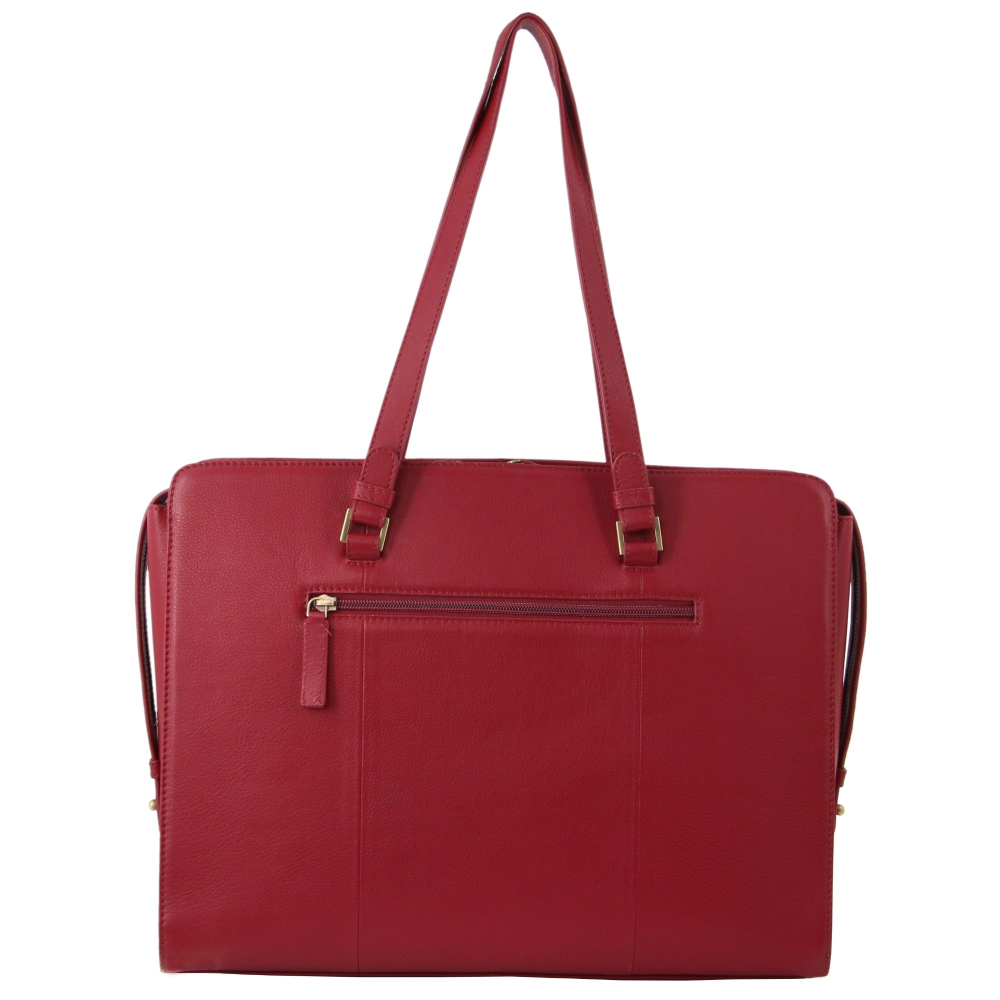 Torby Biznesowe Pierre Cardin Croc-Embossed Leather Business Computer Bag Damskie Czerwone | PHUAY-8796