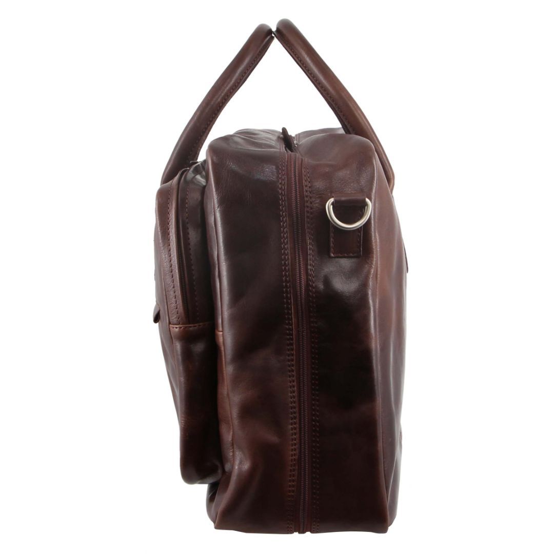 Torby Kurierskie Pierre Cardin Rustic Leather Business Bag Męskie Brązowe | AOMIC-2471
